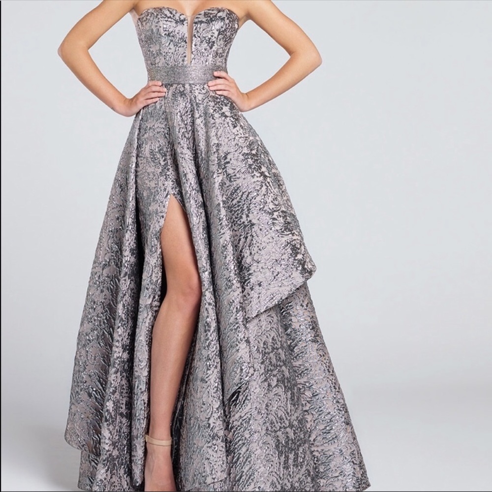 Ellie Wilde - EW117040 - Silver Metallic dress